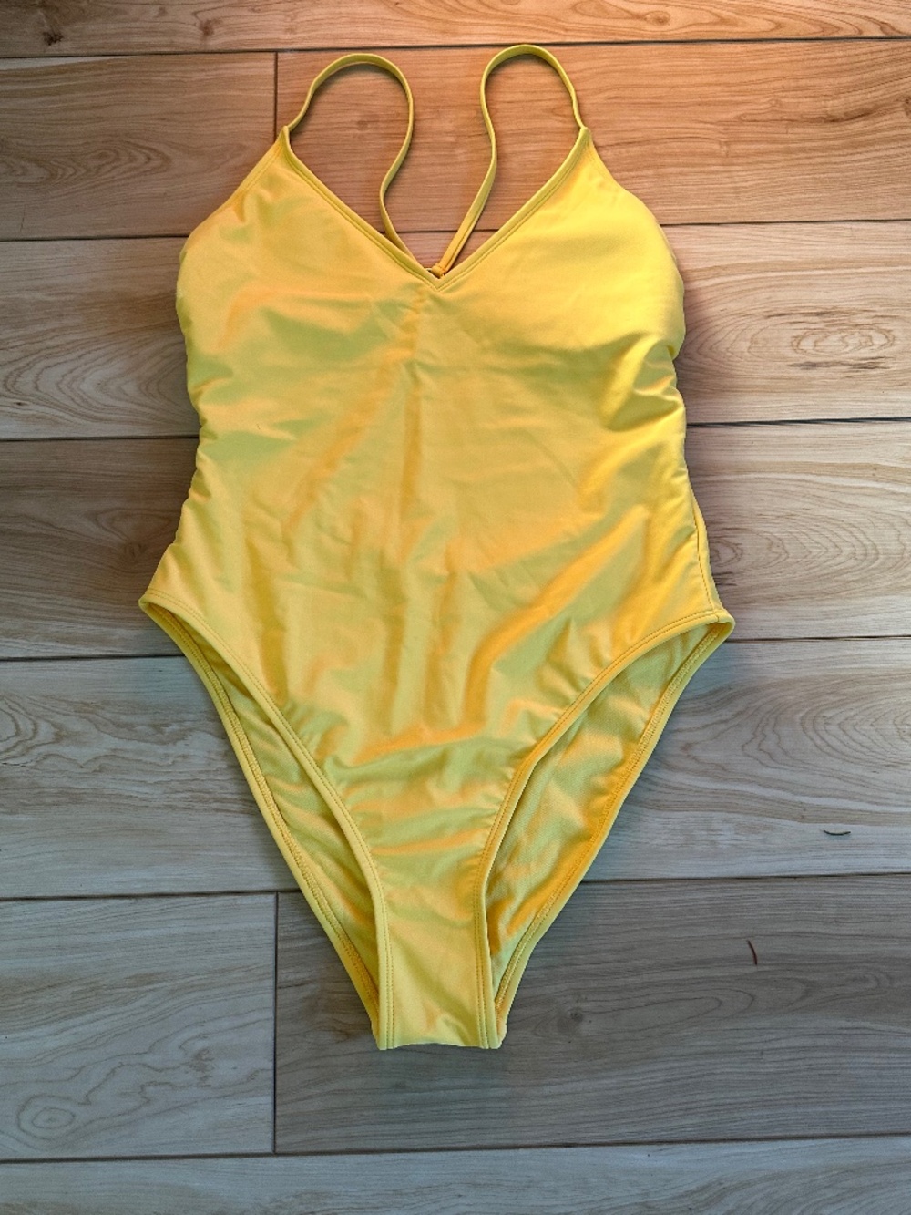 Shade and Shore Yellow one-piece swimsuit - Sz. M